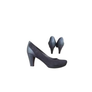 Clarks Chorus Chic Truffle Leather Black Pump High Heel Dress Shoe Women 7.5